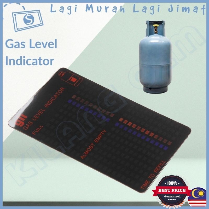 Godt Liv Practical Propane Butane LPG Fuel Gas Tank Level Indicator Magnetic Gauge Bottle,Black