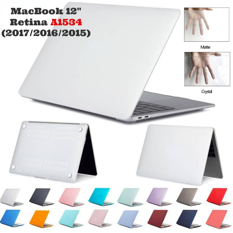 For MacBook 12 Retina A1534 2017 2016 2015 Matte Glossy Laptop PC Case Cover Shockproof Full Protection Hard Slim Skin Shopee Malaysia