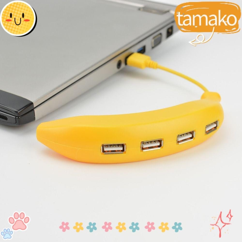 TAMAKO Multi USB Port Expander, Banana Shape 480mbps High Speed Abs