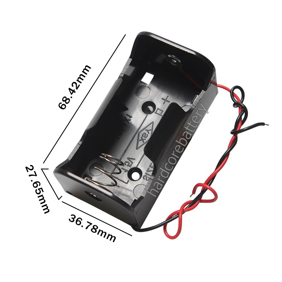 Aazon.co: WYCONGCONG 6 PCS 4 X 1.5V AA Battery Holder Case Box With Black Red Wire Leads