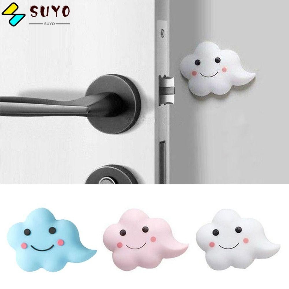 SUYO 2PCS Door Stopper, Crash Pad Silicone Anti Collision Pads, Wall ...