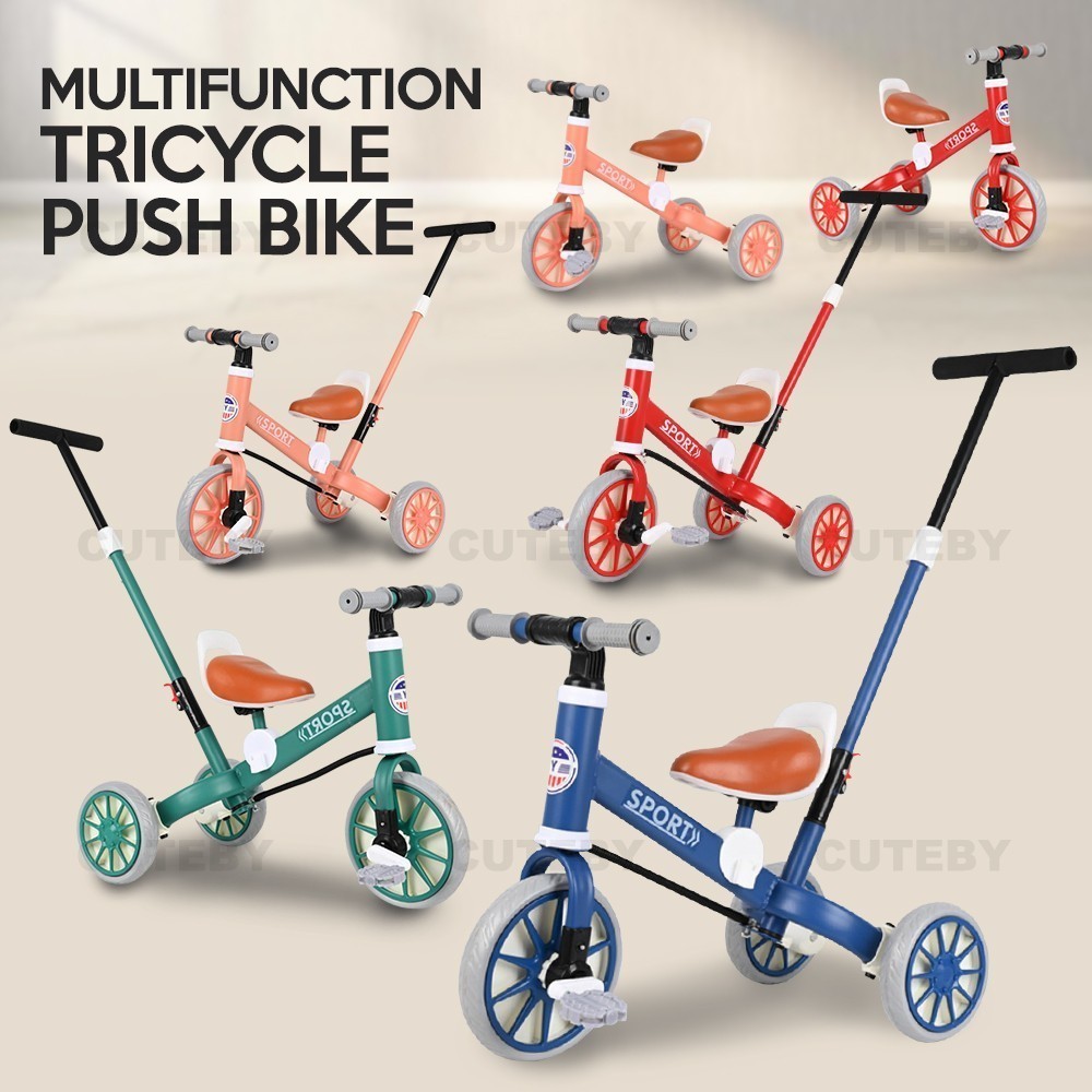 3in1 MULTIFUNCTION TRICYCLE PUSH BIKE Kids Bicycle Mini Balance Bike ...