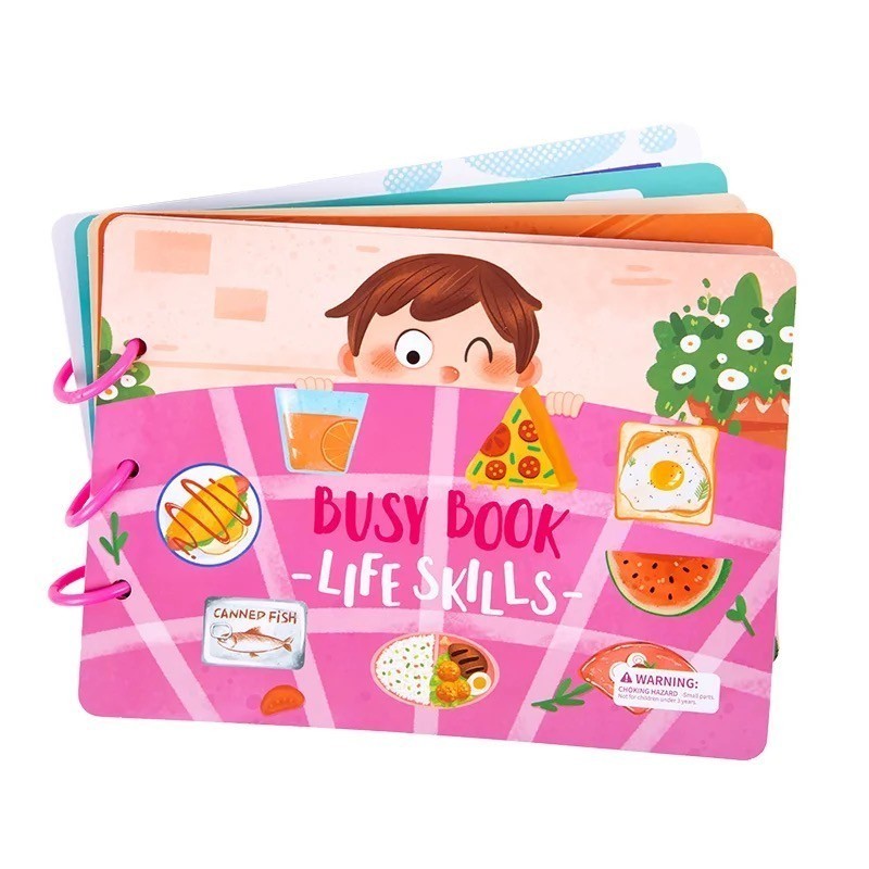 BABYKU Baby Busy Book ( 3 - 6 Ages+) | Life Skills | No. LZ554 | Shopee ...