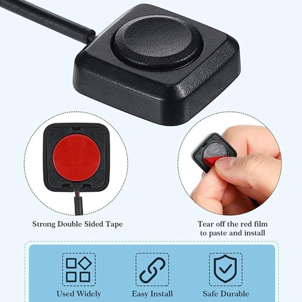 Mini Button Switch, Adhesive 12V Momentary Push Button, DIY Mini Car ...