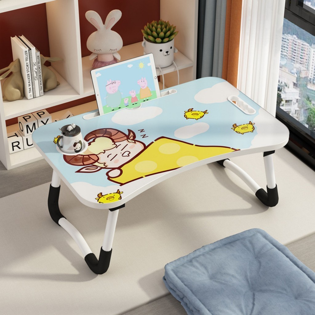 Foldable Table Anti-slip Bed Mini Table Laptop Table Notebook Table ...
