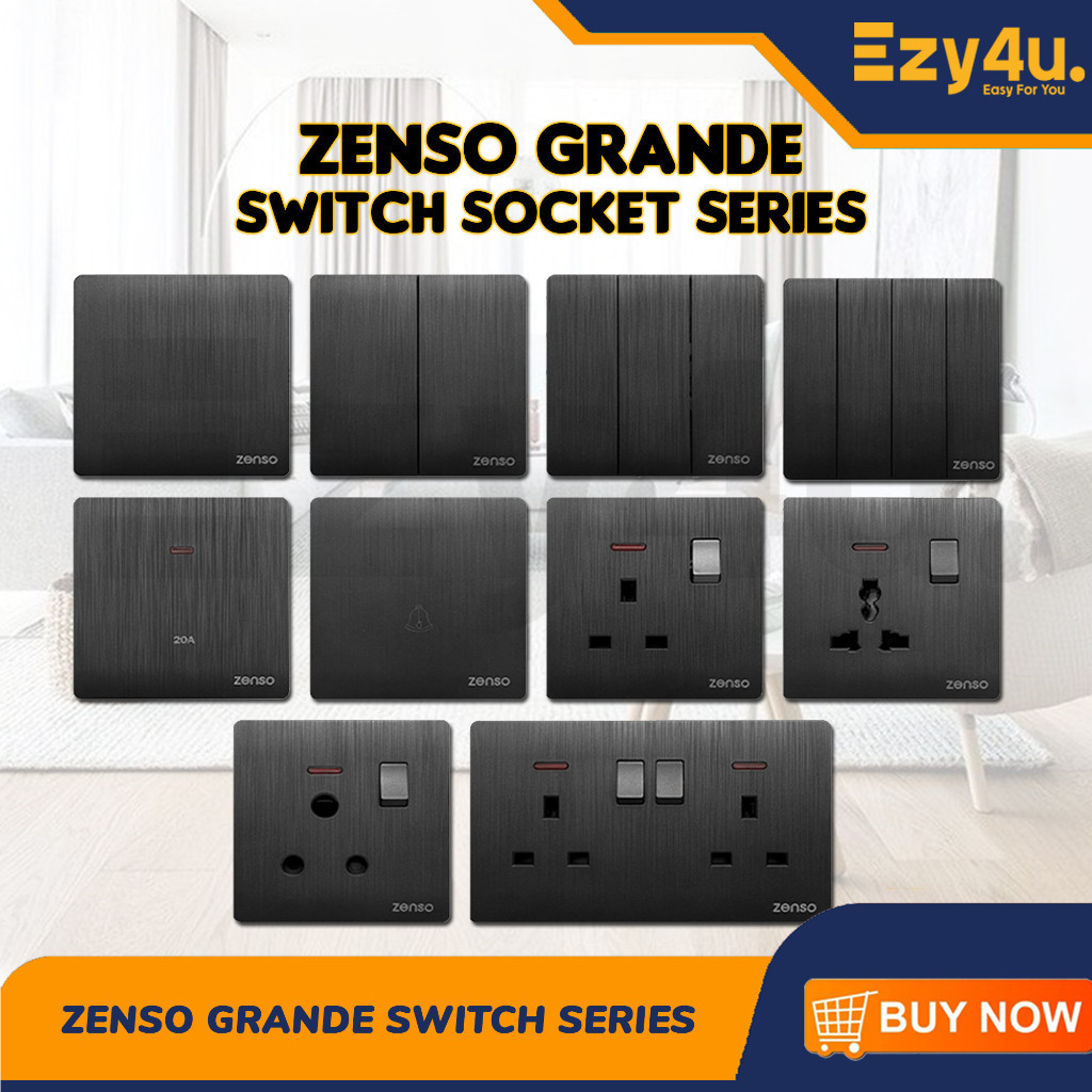 SIRIM Zenso Grande Socket and Wall Switch Slim Modern Switches Design ...