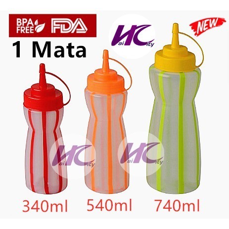 (HC) Dual Color Squeezer/Botol Dua Warna Acuan Kuih Jala 1 Lubang/Botol ...