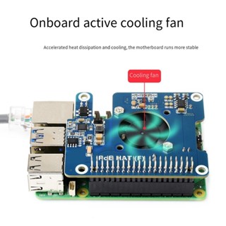 For Raspberry Pi 5 Poe Hat 802.3af At Gpio Expansion Board With Cooling 