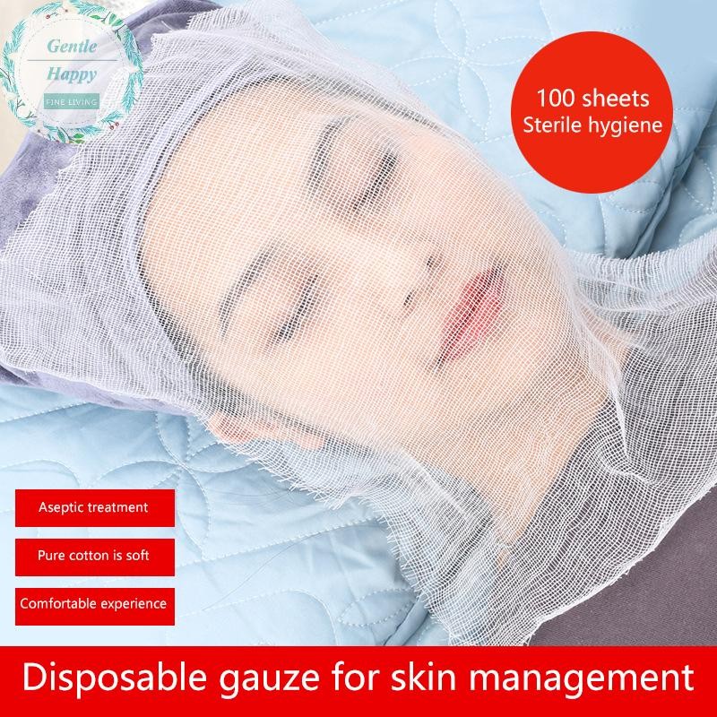 GentleHappy 100pcs Disposable Spa Face Gauze Mask Paper Sheet Beauty ...