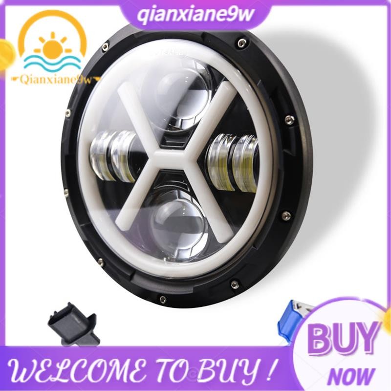 thumbnail interactive-video image 1 of 7 Inch Round LED Headlights – Hi/Lo Beam – Black Housing – For Jeep Wrangler JK TJ LJ CJ 97-18 & More – 5 Yr Warranty 1 of 6