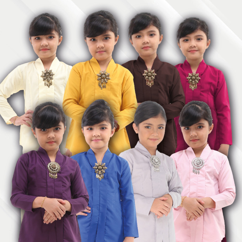 Kebaya Rokiah for Kids Premium Cotton | Shopee Malaysia