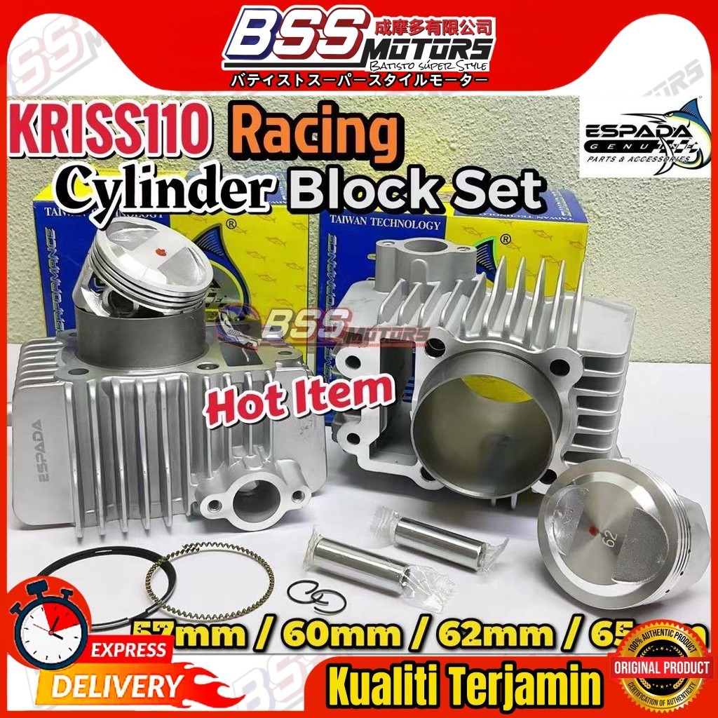 ESPADA Block Racing KRISS 110 KRISS110 57MM 60MM 62MM 65MM Semi Dome ...