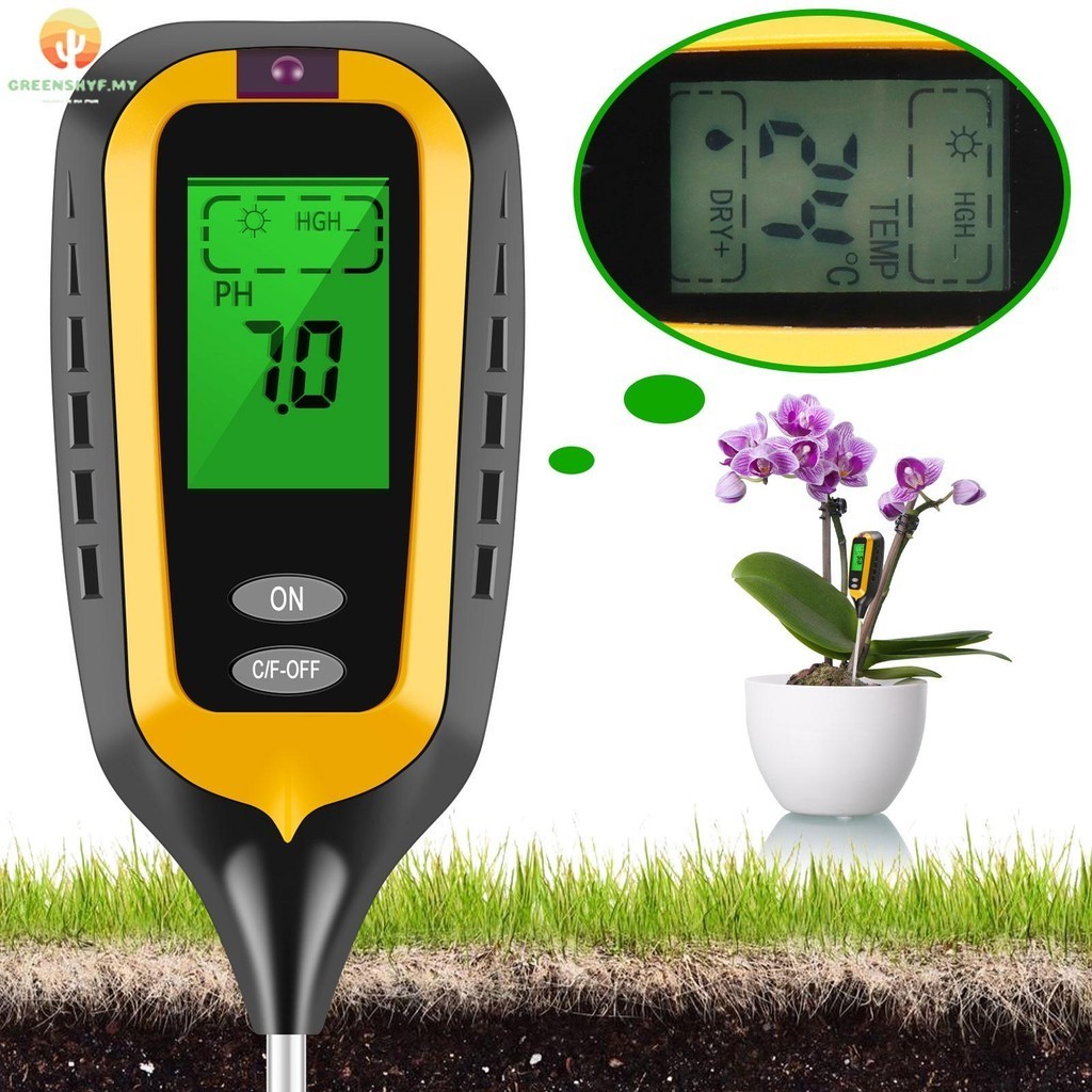Soil Test Meter with Backlit LCD Display Accurate Soil Moisture Meter