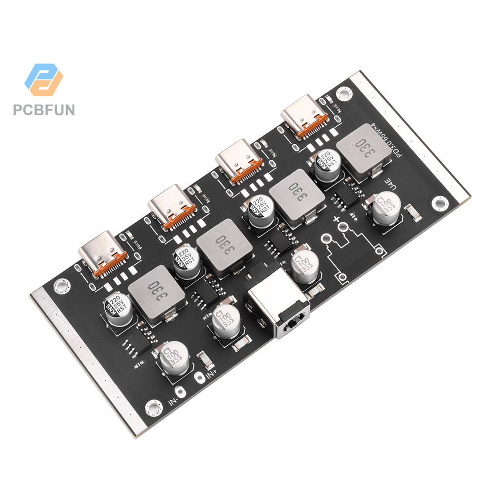 Pcbfun 4-way PD65W Fast Charging Module Type-C Interface Support PD3.0/ ...