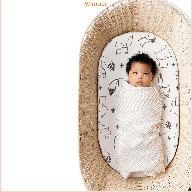 WRC Set of 2pc Sheet Fitted Sheets for Cradles Toddlers Crib