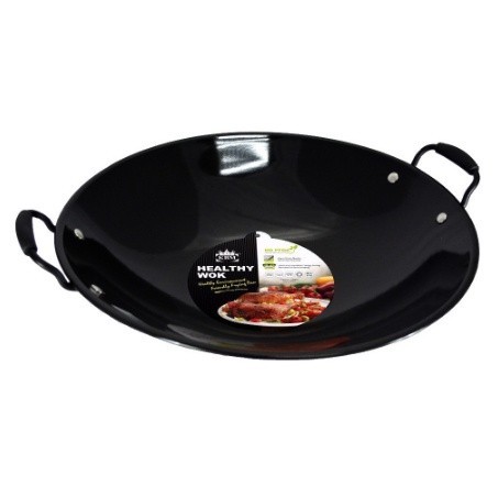 Double Handle Enamel Wok / Kuali Hitam / Kwali Hitam (30cm/32cm / 35cm ...