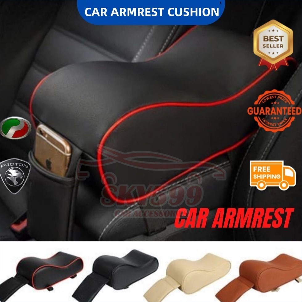 Car Armrest Extend Faux Leather Memory Cushion Foam Car Armrest Center ...