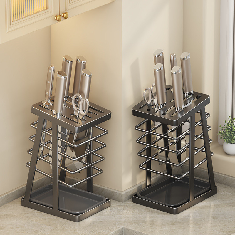 Hot Sale Kitchen Knife Rack Shelf 2024 New Style Countertop Drain ...