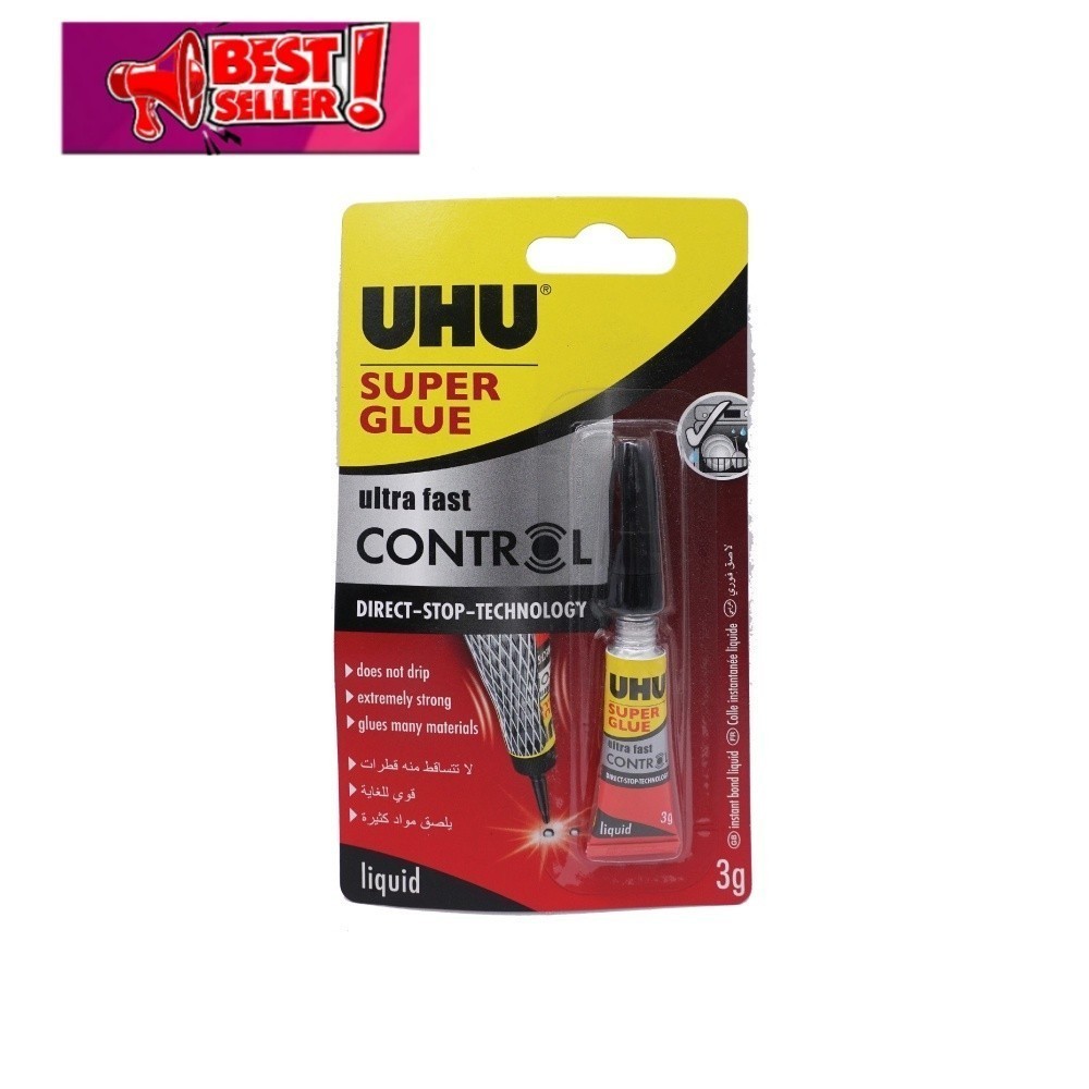 Gam Super Glue Ultra Fast Control 3g, Gam Kayu, Gam Logam, Gam Gabus ...