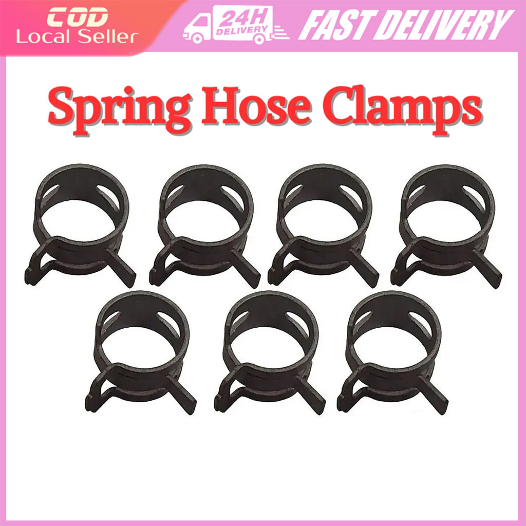 10PCS Stainless Steel Galvanized Hose Clip 8-12mm Fastener Tube Clamp ...