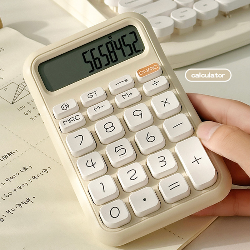 Minimalist Portable Mini Calculator High-Quality Student 12-Digit ...