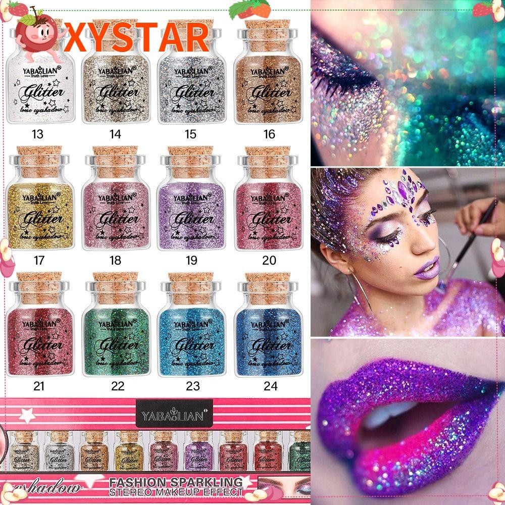 XYSTAR Makeup Gel, Body Face Glitter High-gloss Eyeshadow Sequins Gel ...