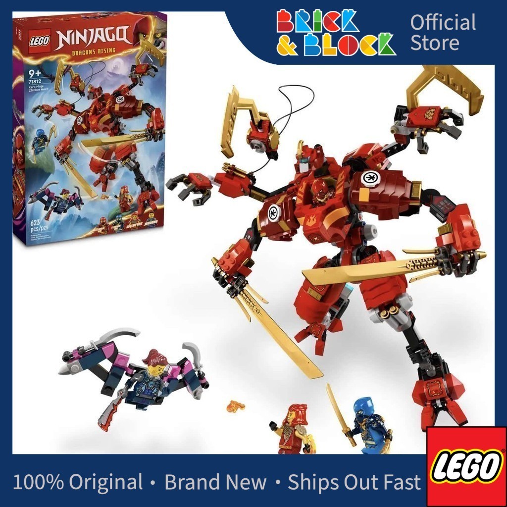 LEGO 71812 Kai s Ninja Climber Mech LEGO Ninjago Shopee Malaysia