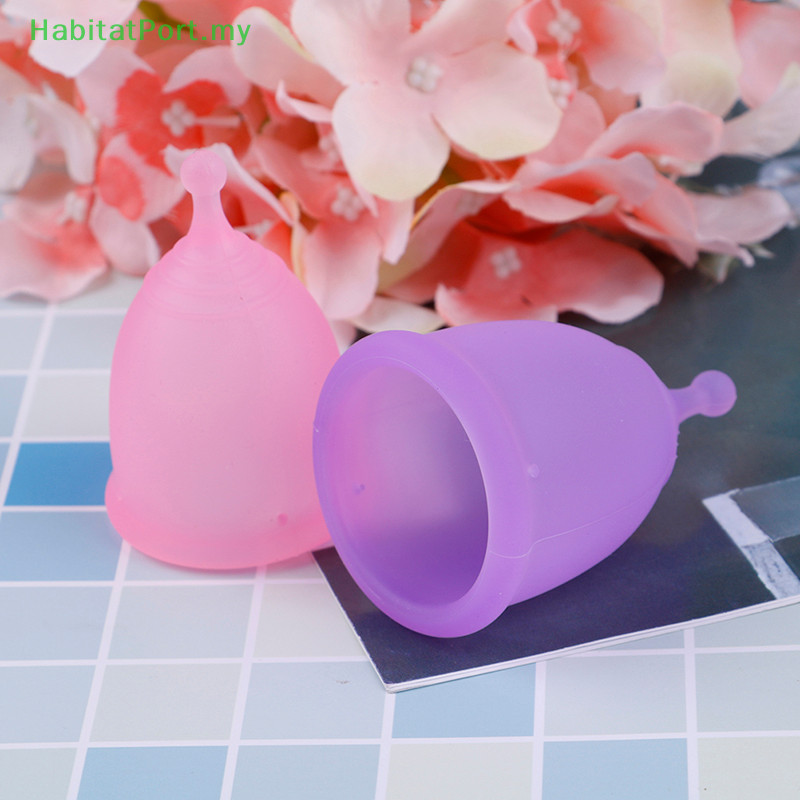 HabitatPort Menstrual cup medical grade soft silicone moon lady period ...