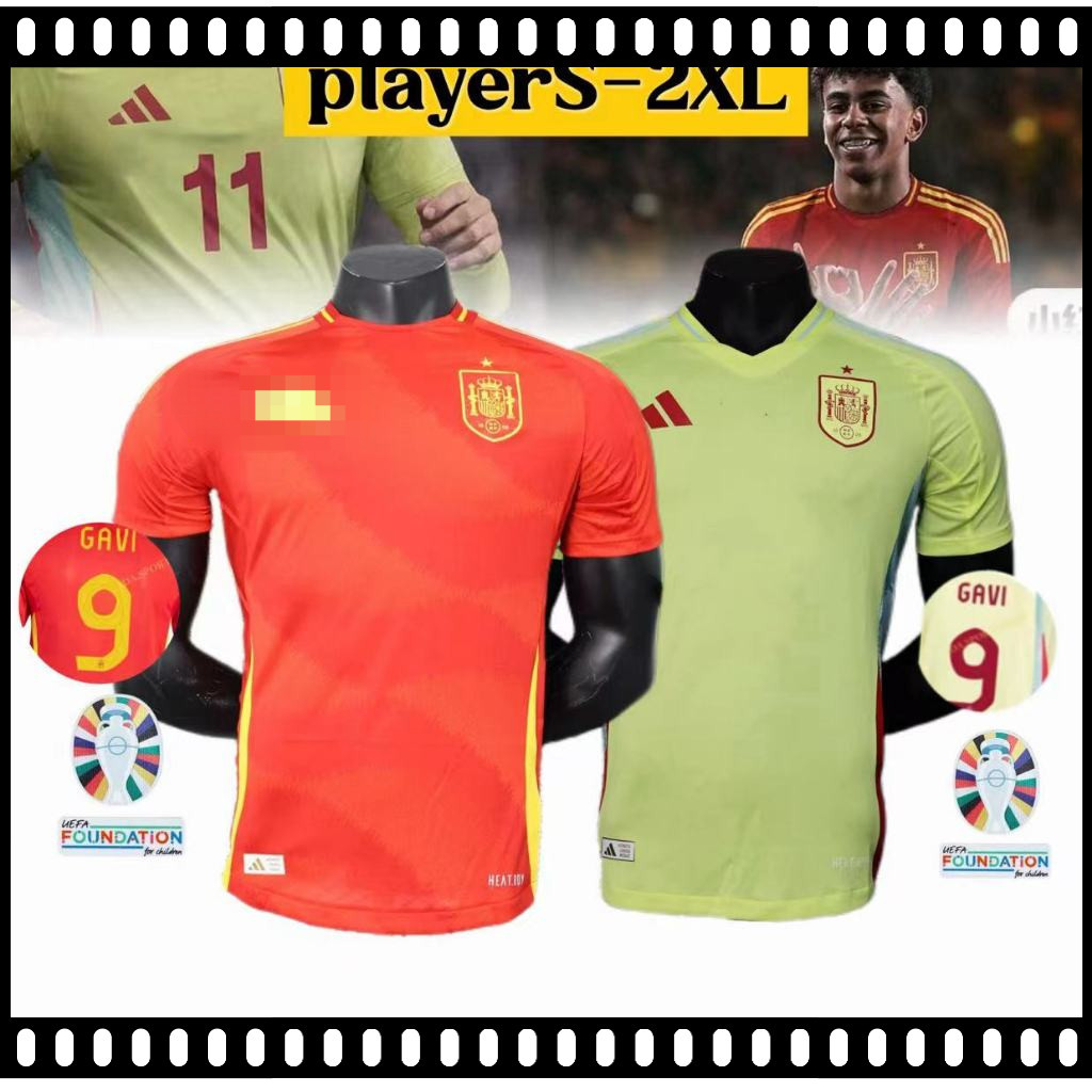 Players 202425 Spanish home and away men's soccer jerseys S2XL