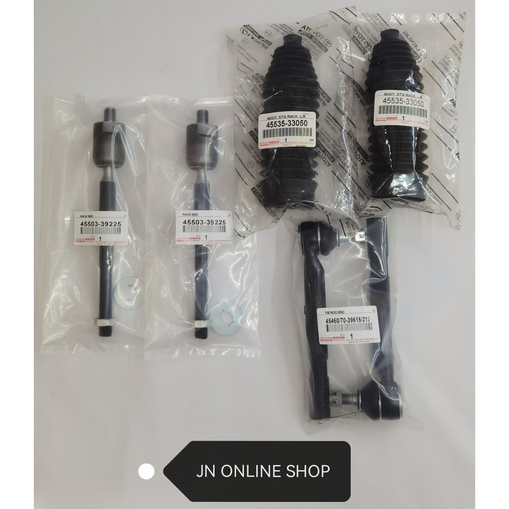 Tie Rod End+Rack End+Steering Boot Cover (Toyota Oem) for Toyota Camry ...