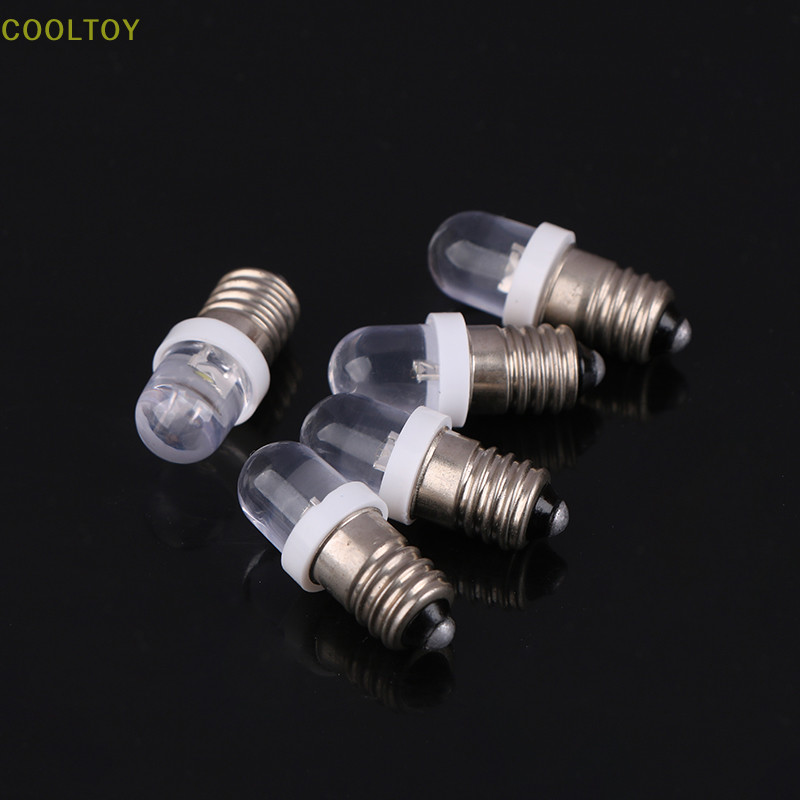 COOLTOY 5Pcs E10 Led Bulb E10 DC 3V 6V 12V 24V Instrument Bulb E10 ...