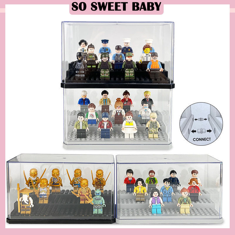 [NEW] Building Block Box Acrylic Display Box Building Blocks 3 Layers ...