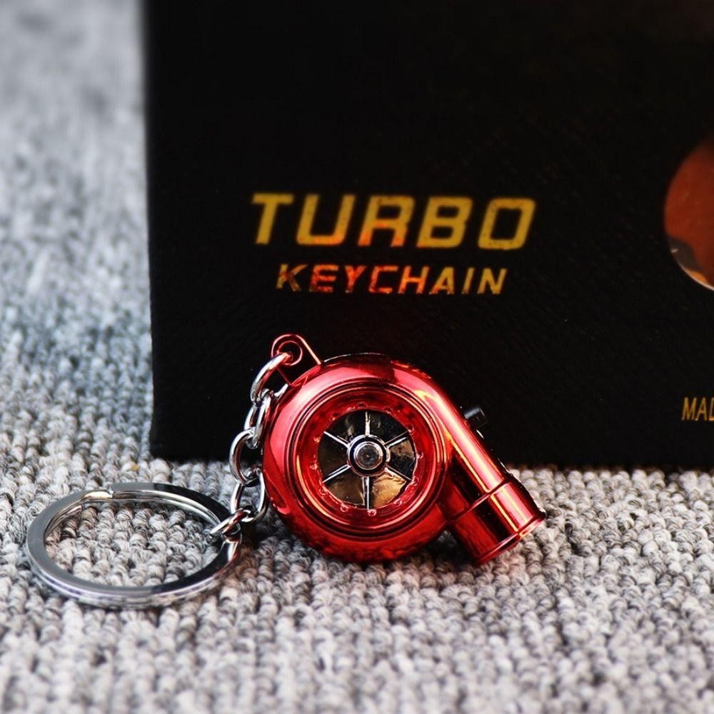 ELAINE2 1Pcs Key Ring Turbine Metal Turbo Keychain Mini LED Sound Sleeve Bearing Spinning Model Car Turbo Shaped Pendants Shopee Malaysia
