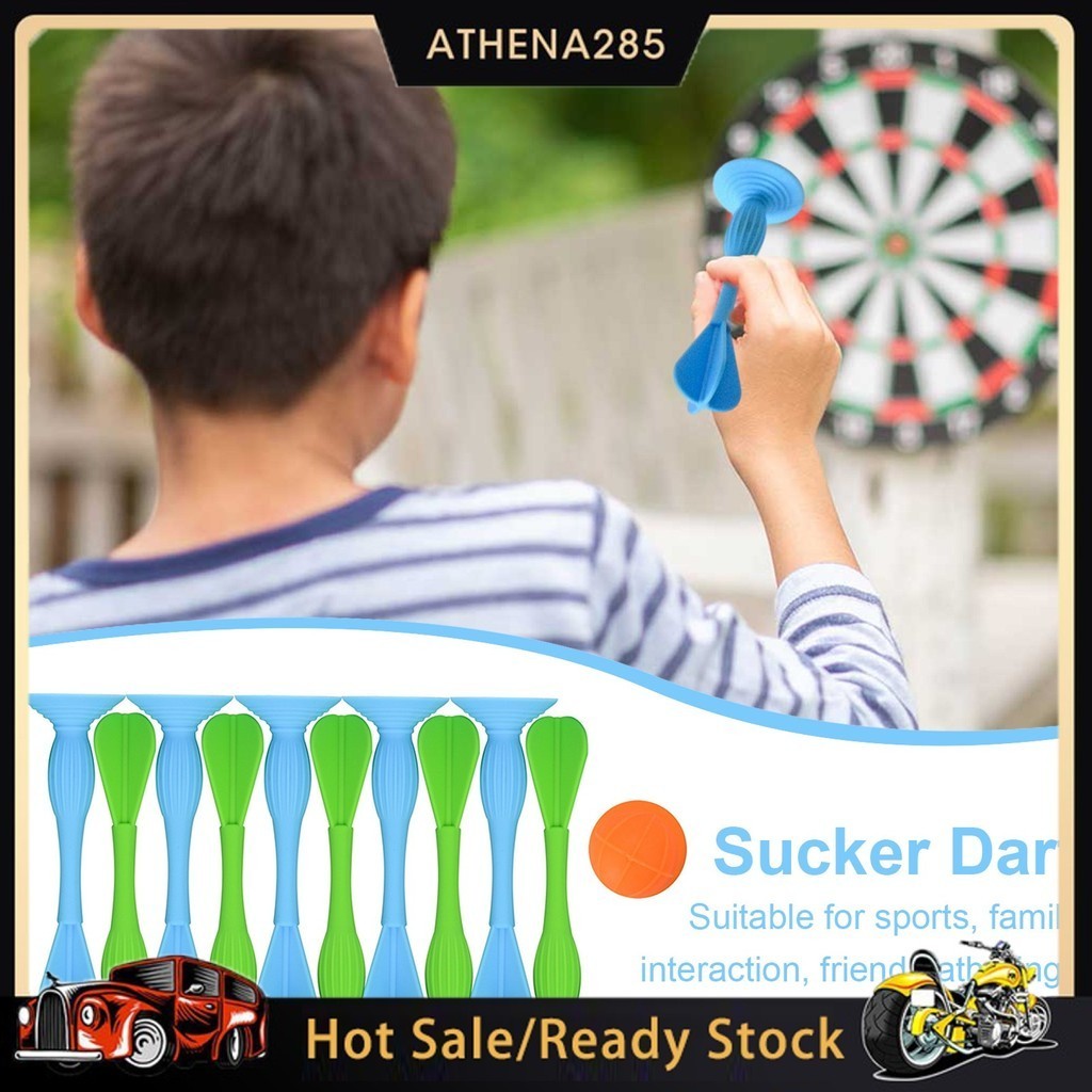 Athena+ 10Pcs/Box Suction Cup Dart Game Set Indoor Outdoor Suction Cup