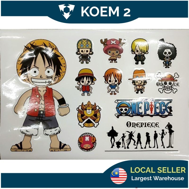 1pcs ONE PIECE Stickers on Paper (Cute Design) | Shopee Malaysia