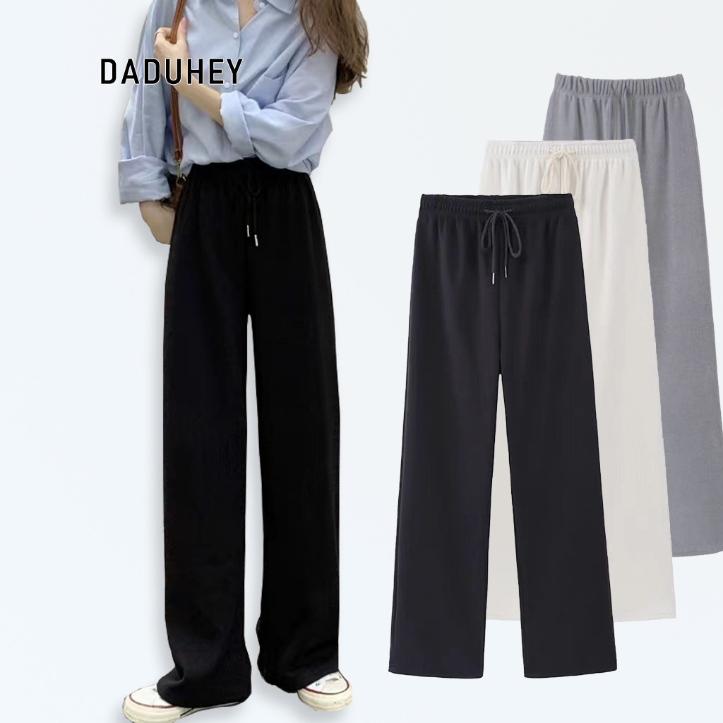 Daduhey Hip Hop Stretchable Women's Straight Wide-Leg - 3 Colours