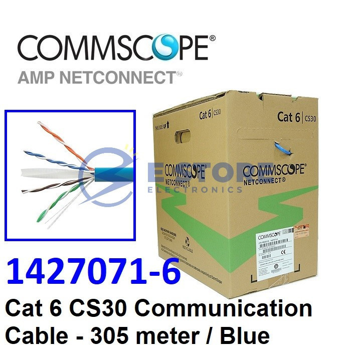 Commscope 1427071-6 Cat 6 CS30 24AWG 4 Pair Network Cable ...