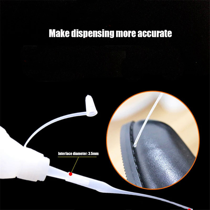 50/100Pcs Glue Micro-Tips Plastic Glue Bottle Tips Glue Extender ...