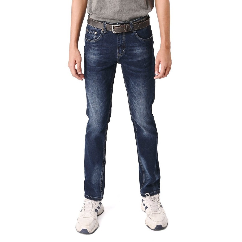 EXHAUST JEANS LONG PANTS [303 SLIM FIT]M. Blue 1588 Shopee Malaysia