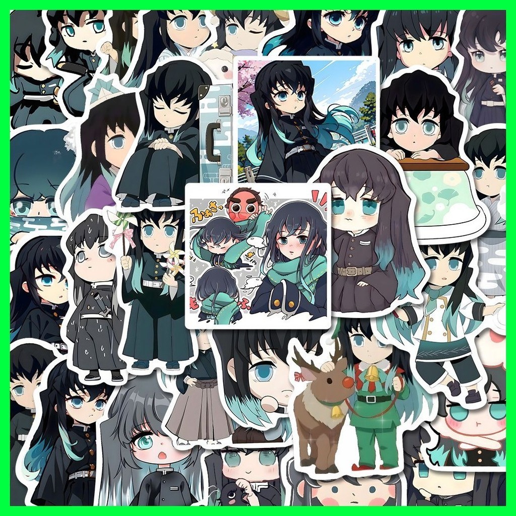 Stickers Demon Slayer (54 Sheets) Tokitou Muichirou Cute HD ...