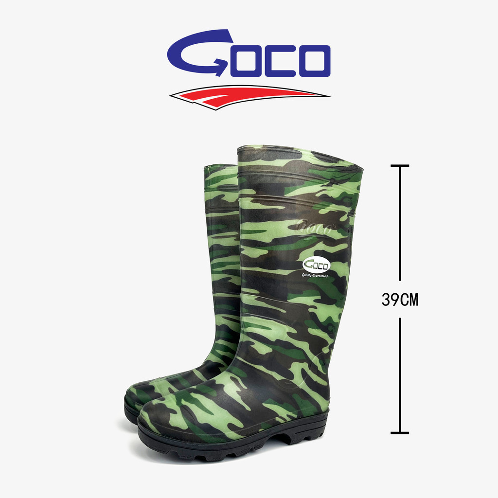 GOCO High Cut Rubber Anti-Slip Rain Boots /Kasut Air Getah /Kasut Hujan ...