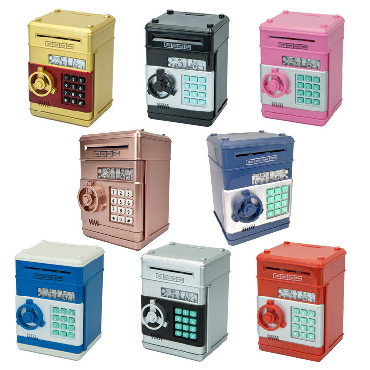 Kids Electronic Money Saving Box ATM – Cute Pink Cat Password Piggy Bank Toy
