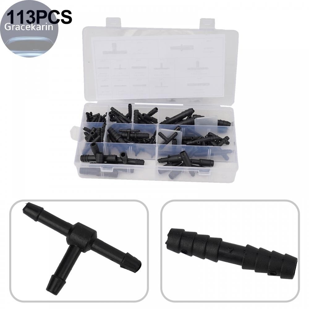 thumbnail image 2 of Easily 115-Piece Vacuum Connector Assortment Kit - 12 Sizes Of Line Fittings - Tees, Reducers, Straights 2 of 3