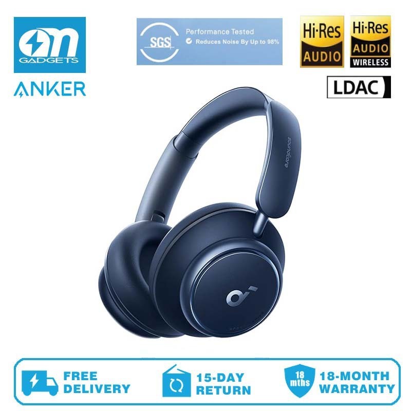 Anker A3040 Soundcore Space Q45 ANC Headphones, Reduce Noise by Up