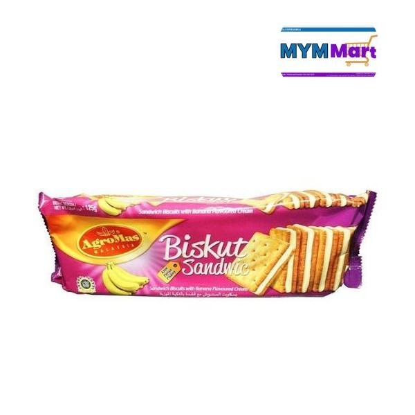 Agromas Banana Sandwich Biscuits 125g | Shopee Malaysia