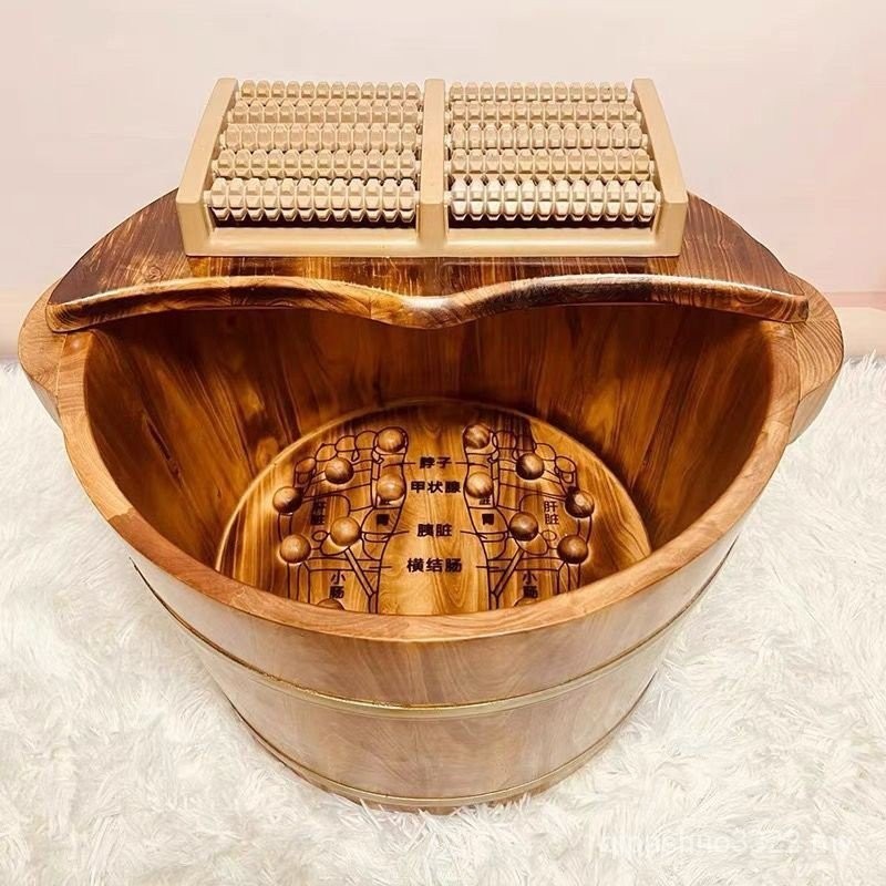 Cedar Foot Bath Wooden Bucket Foot Bath Barrel Foot Bath Tub Feet Washing Basin Wash Foot Basin 7040