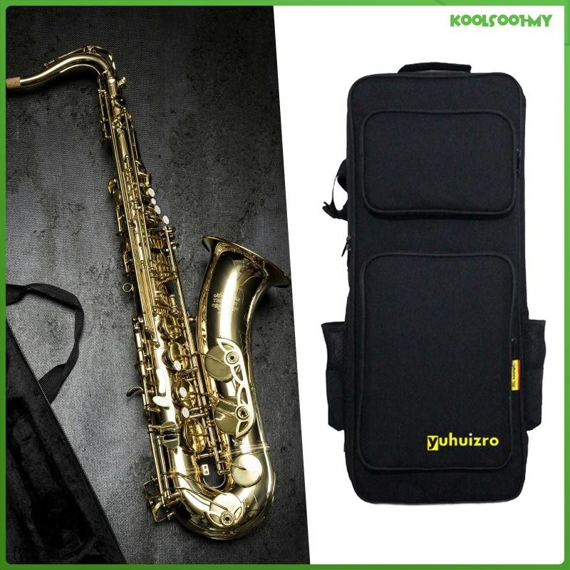 [KoolsoobdMY] Saxophone Storage Bag with Exterior Pockets Handle Strap Sax Gig Bag Backpack
