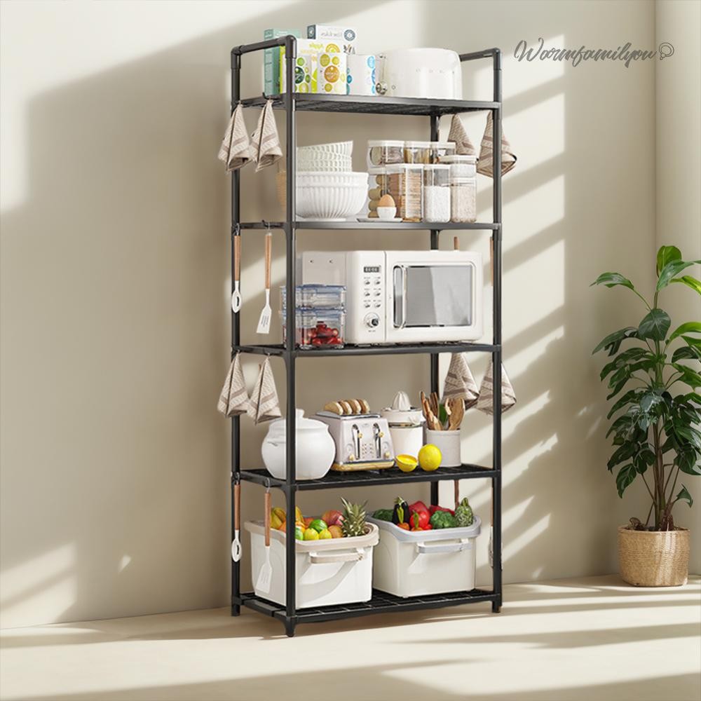 5 Tier Shelving Unit Heavy Duty Storage Rack 66 Lbs Capacity for ...