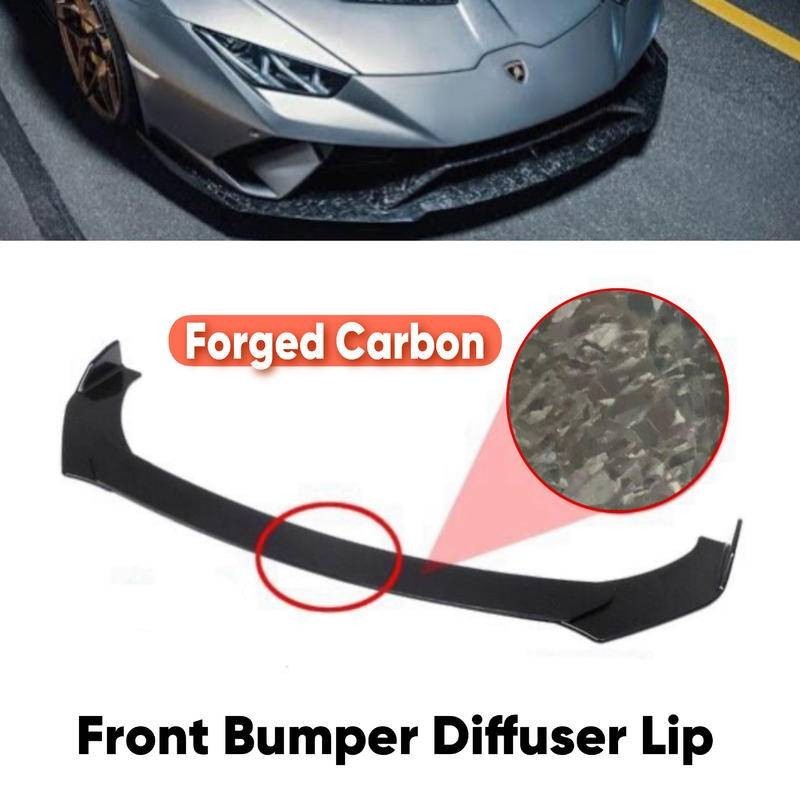 ( New Style ) Forged Carbon Car Front Bumper Diffuser Lip Wrap Angle ...