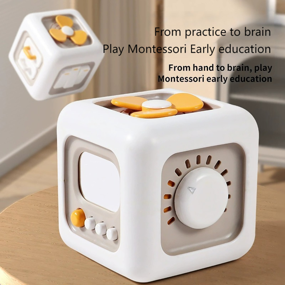 Montessori Cube Toys Sensory Busy Board Baby Practice Skills Drawer ...